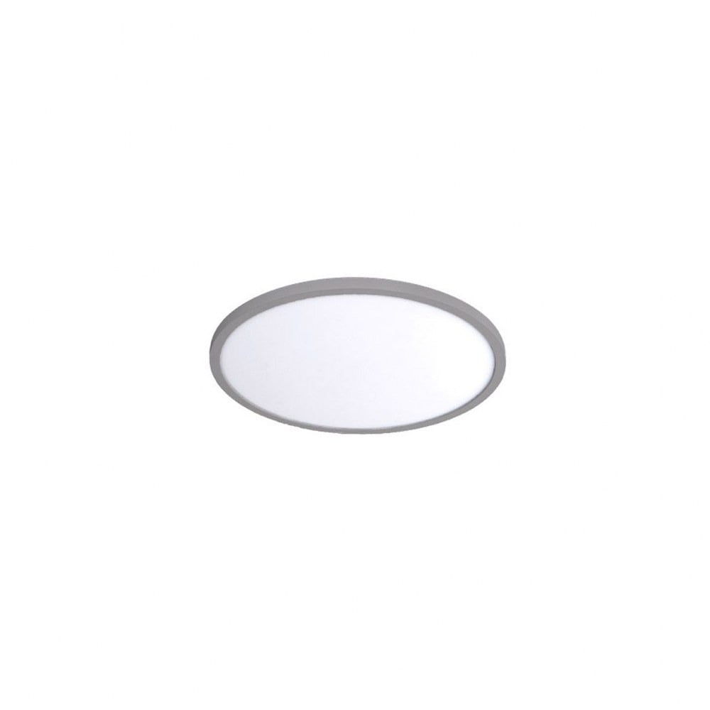 Slimline 7" Round LED Flush Mount in Brushed Nickel, 3000K