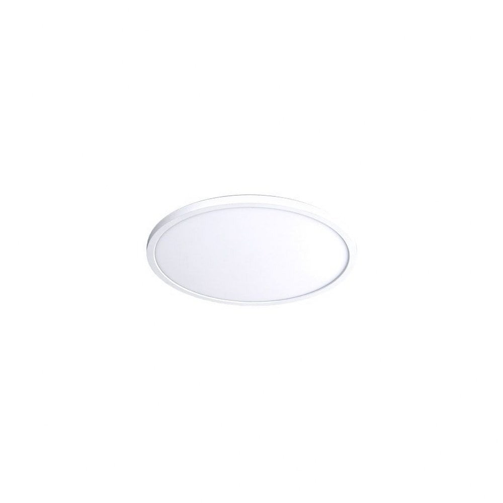 White Round 7" Dimmable LED Flush Mount Light