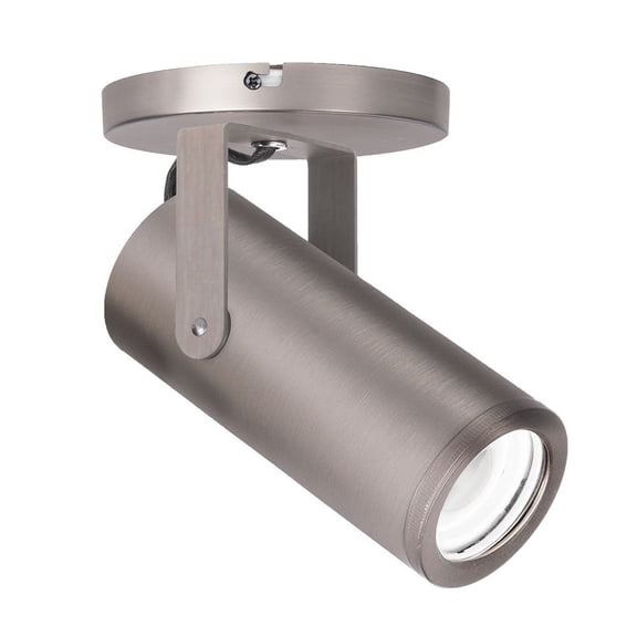 MO-2020-930-BN-WAC Lighting-Silo - 7 Inch 20W 3000K 90CRI 1 LED Monopoint Spot Light-Brushed Nickel Finish
