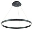 thumbnail image 1 of WAC Lighting Sirius 31" LED 3000K Transitional Aluminum Pendant in Black, 1 of 5