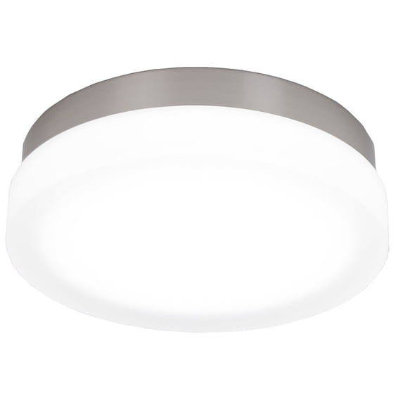 WAC Lighting Slice 11" 1-Light 3000K LED Round Aluminum Flush Mount in Nickel