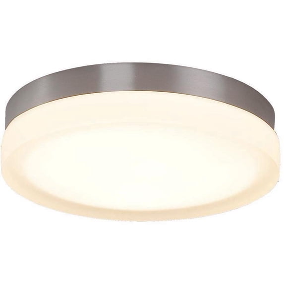 WAC Lighting Slice 9" LED 3000K Round Aluminum Flush Mount in Brushed Nickel