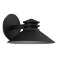thumbnail image 1 of WAC Lighting Sodor 10" 1-Light Aluminum Indoor and Outdoor Wall Light in Black, 1 of 5