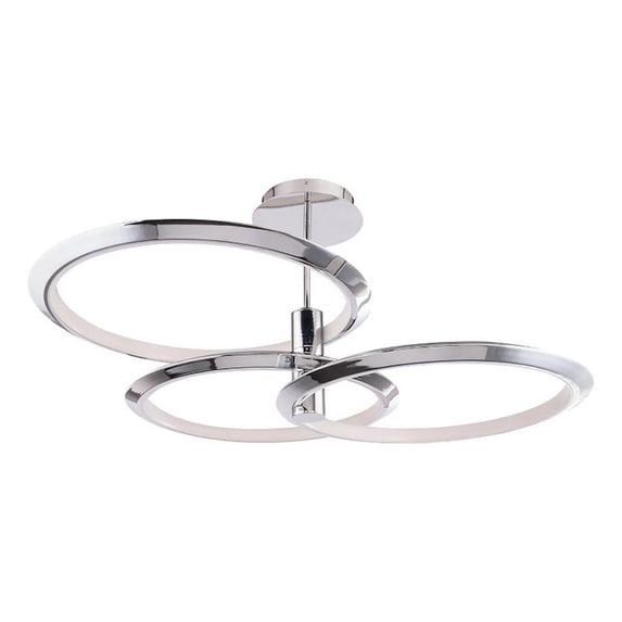 WAC Lighting Solaris 40" LED 3000K Contemporary Aluminum Pendant in Chrome