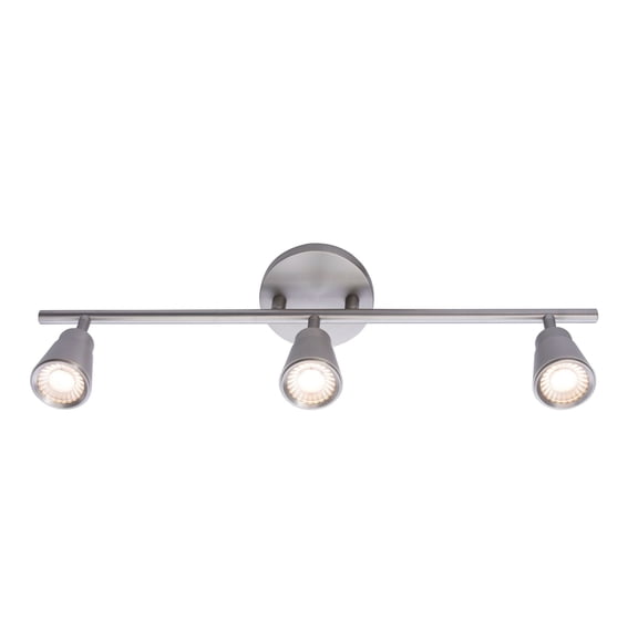 WAC Lighting Solo 3-Light LED Energy Star Aluminum Fixed Rail in Brushed Nickel