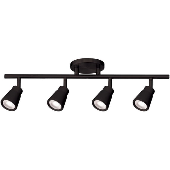 WAC Lighting Solo 4-Light 3000K LED Energy Star Aluminum Fixed Rail in Black