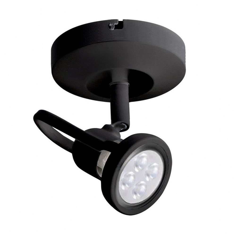 Black LED Spotlight with Clear Glass Lens