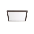 thumbnail image 1 of WAC Lighting Square 11" 1-Light 3500K Energy Star Aluminum Flush Mount in Bronze, 1 of 3