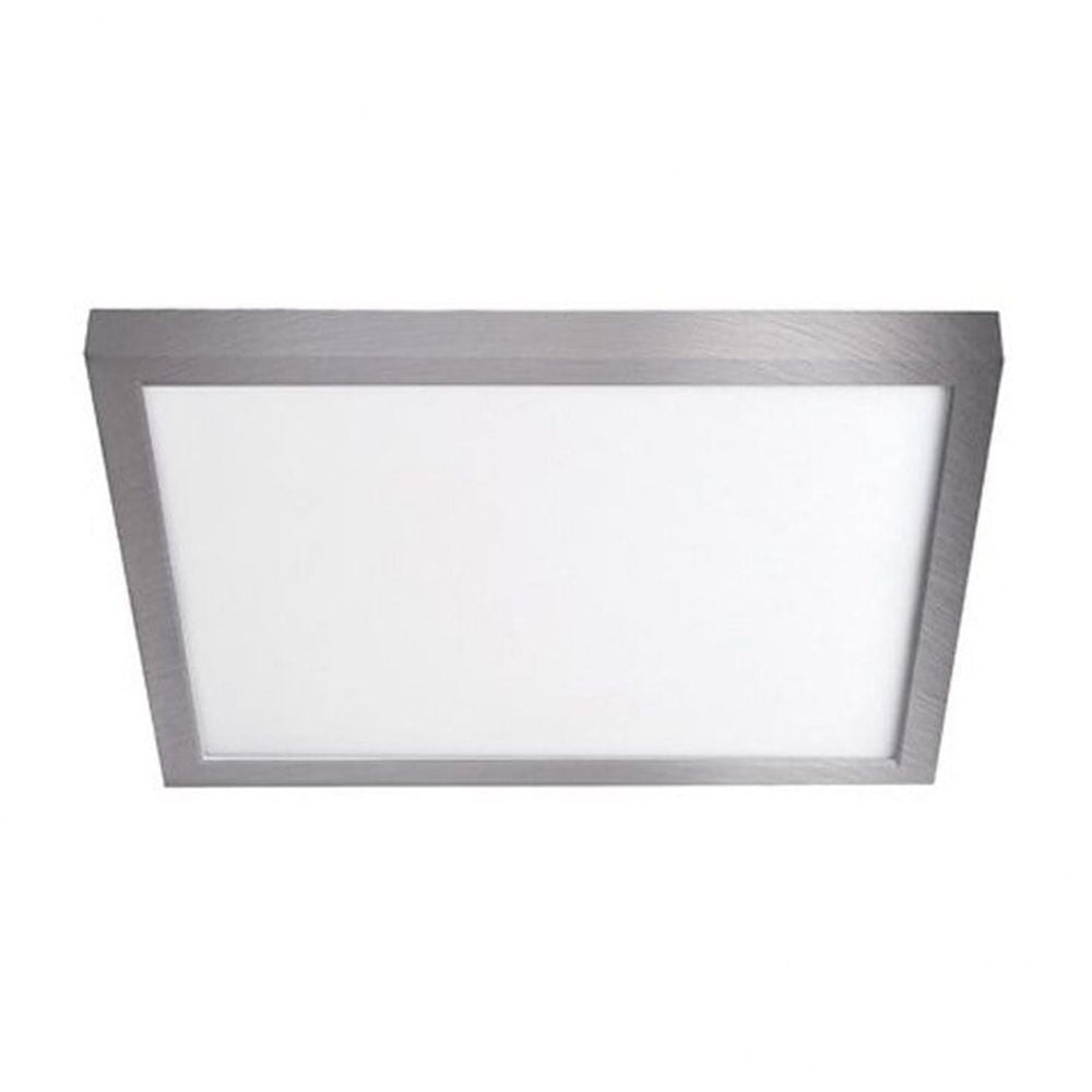 Brushed Nickel 11" Square LED Flush Mount Light