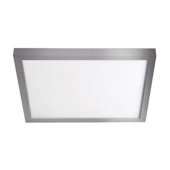 WAC Lighting Square 11" 1-Light 3500K Energy Star Aluminum Flush Mount in Nickel