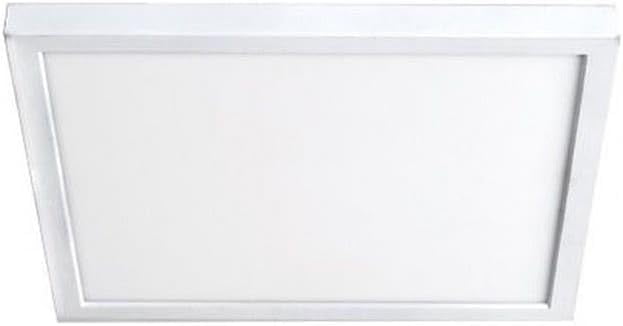 White Glass 11" LED Energy Star Flush Mount