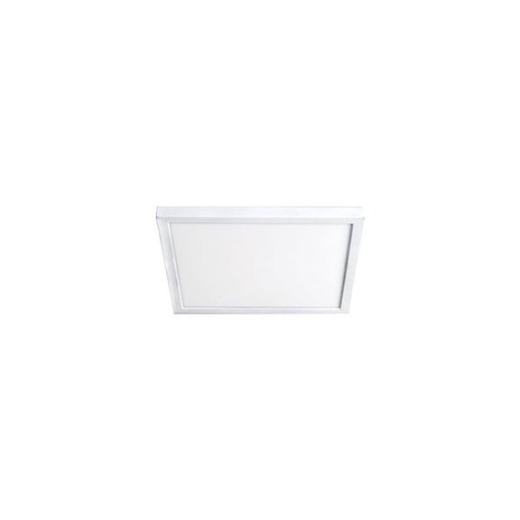 WAC Lighting Square 7" 1-Light 3000K Energy Star Aluminum Flush Mount in White