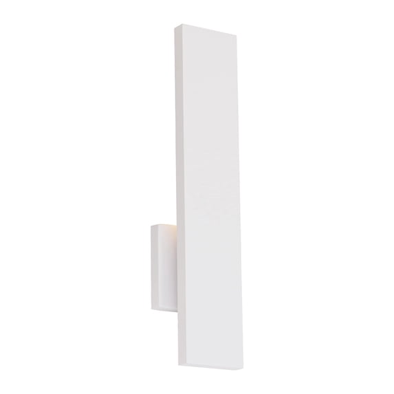WAC Lighting Stag 18" 3-CCT 3000K Aluminum Indoor/Outdoor Wall Light in White