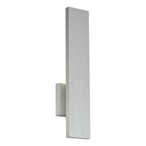 WAC Lighting Stag 18" 3-CCT 4000K Aluminum Indoor/Outdoor Wall Light in Gray
