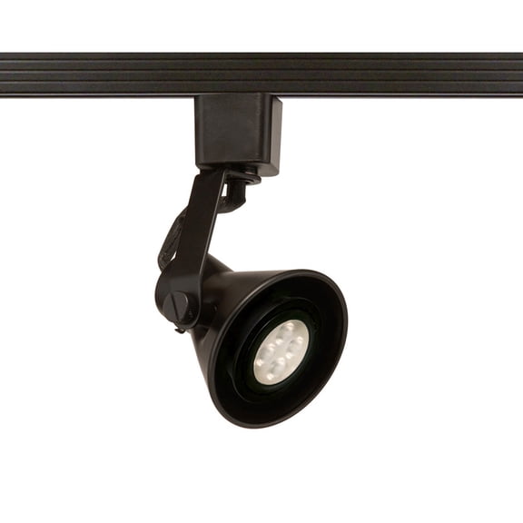 WAC Lighting TK-103 Aluminum H Track LED Line Voltage Track Head in Black