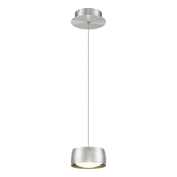 WAC Lighting Tic Toc 9" LED 3000K Contemporary Aluminum Pendant in Chrome