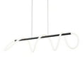 thumbnail image 1 of WAC Lighting Tightrope 46" LED Mid-Century Aluminum Linear Pendant in Black, 1 of 2