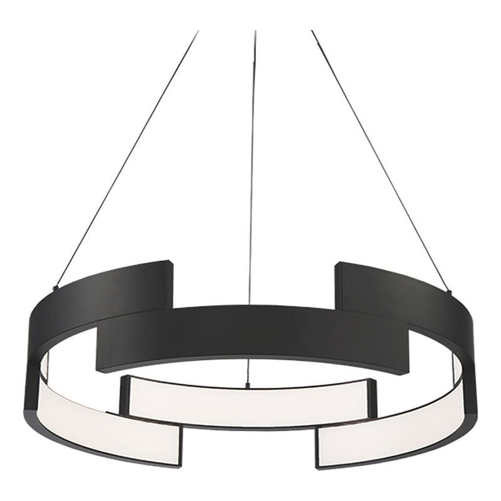 WAC Lighting Trap 27" LED 3000K Contemporary Aluminum Pendant in Black - image 1 of 4