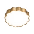 thumbnail image 1 of WAC Lighting Vaughan 16" LED 3000K Modern Aluminum Flush Mount in Aged Brass, 1 of 5
