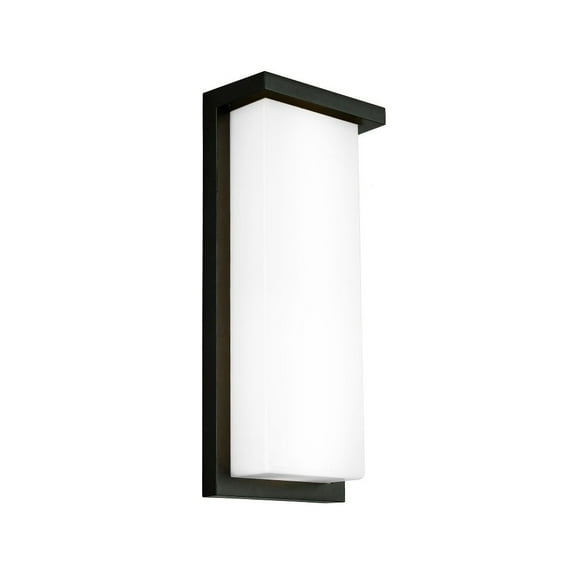 WAC Lighting Vega 14" 1-Light LED Indoor or Outdoor Aluminum Wall Light in Black