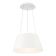 thumbnail image 1 of WAC Lighting Vida 18" LED 3000K Contemporary Aluminum Pendant in White, 1 of 2