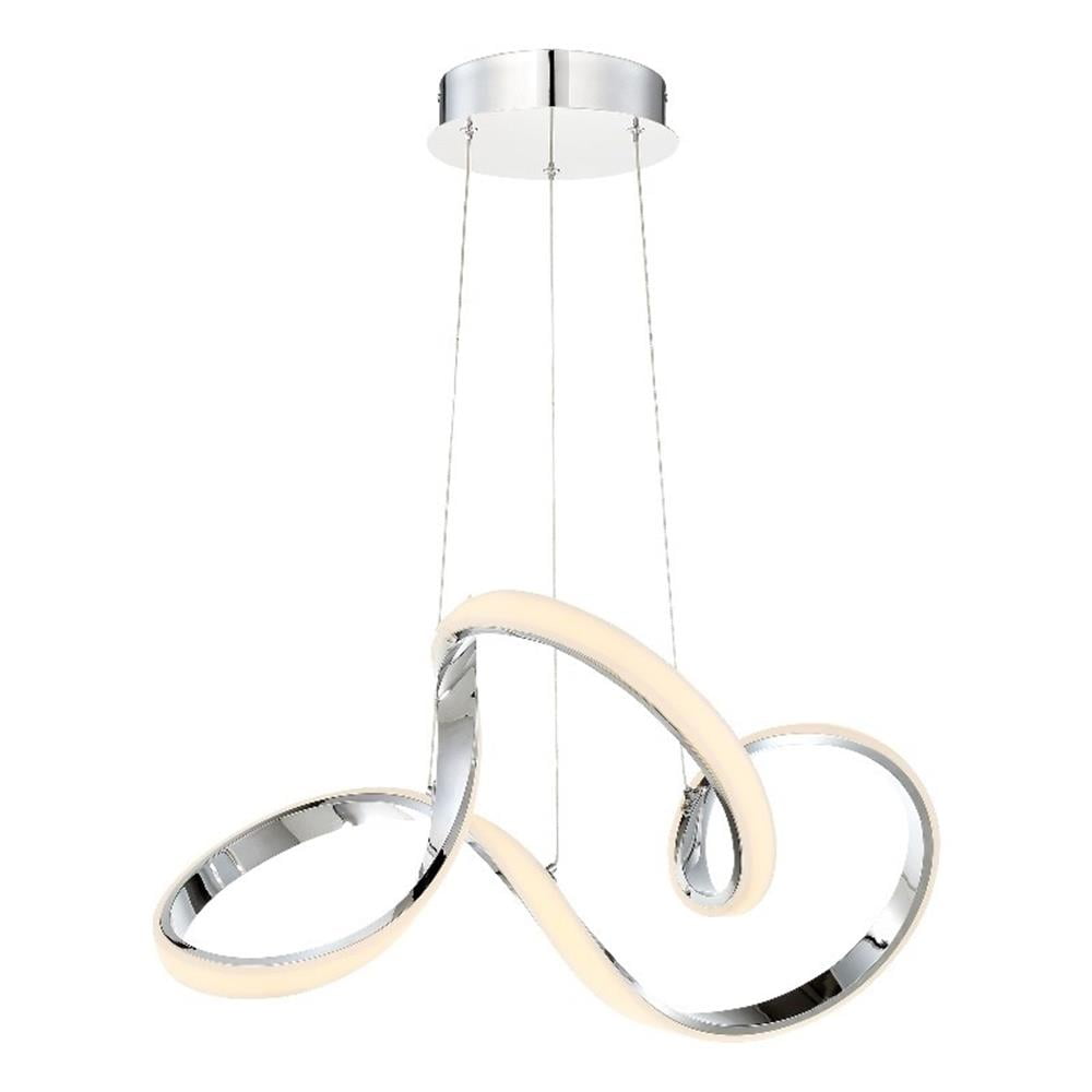 Vornado Chrome LED Pendant with Continuous Loops Design