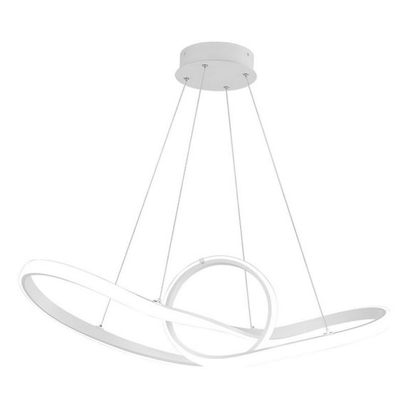 WAC Lighting Vornado 25" LED 3000K Contemporary Aluminum Pendant in White