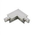 thumbnail image 1 of WAC Lighting W Track 120V L Connector Flanged Left Platinum, 1 of 1