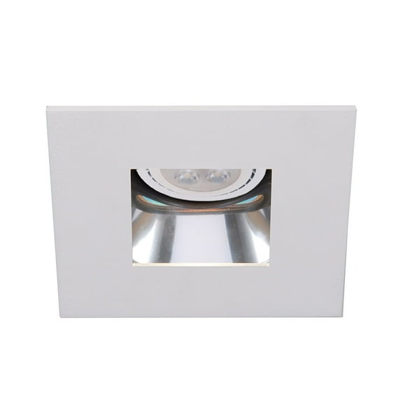 WAC Lighting WAC 4" Square Aluminum Downlight Trim in Clear White