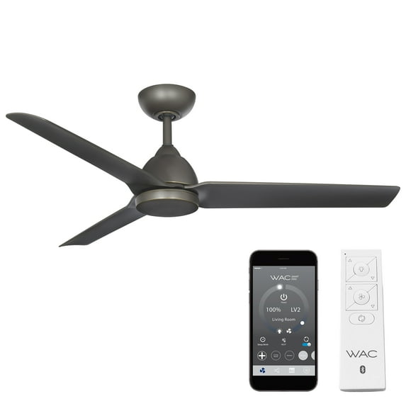 WAC Mocha 54" Oil Rubbed Bronze Smart Ceiling Fan with Remote Control