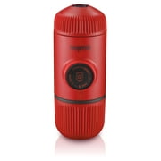 WACACO Nanopresso Portable Espresso Maker, Upgrade Version of Minipresso, 18 Bar Pressure, Mini Travel Coffee Machine, Manually Operated, Perfect for Camping and Hiking, Red