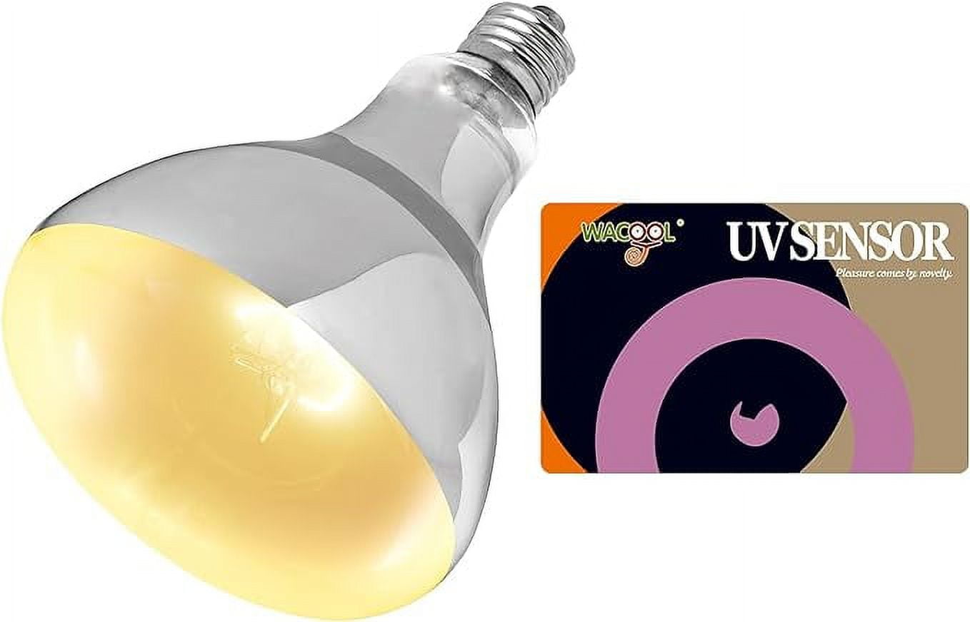 WACOOL Reptile Heat Lamp UVA UVB Reptile Light All in One, Simulated