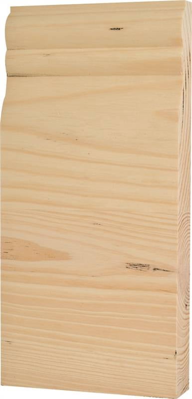 Trim Block WADDELL MANUFACTURING Trim Block Moulding, Corner Center Base, Pine, 8 ...