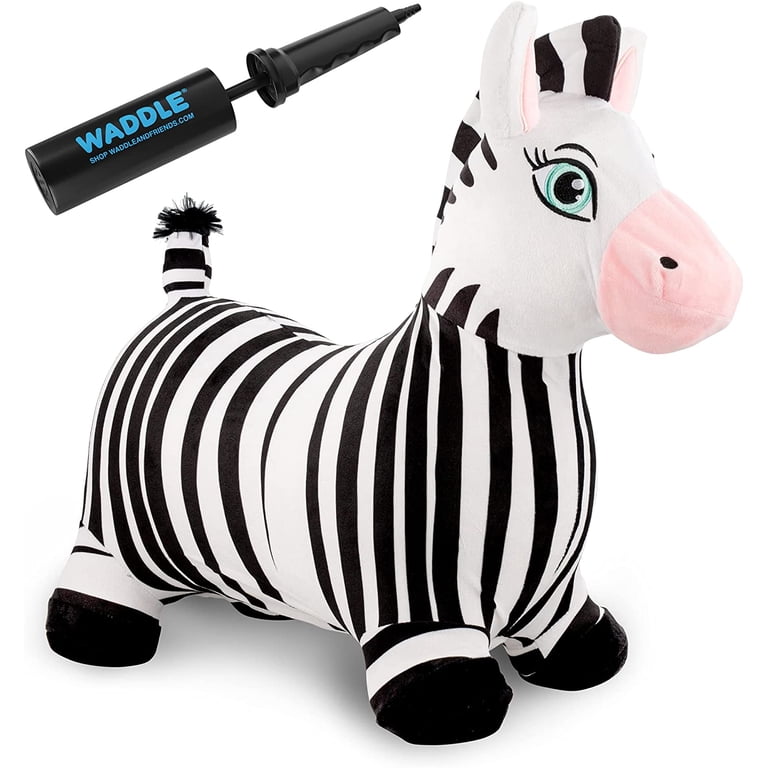 WADDLE Hopper Animal Plush Toy for Toddlers and Kids, With Pump