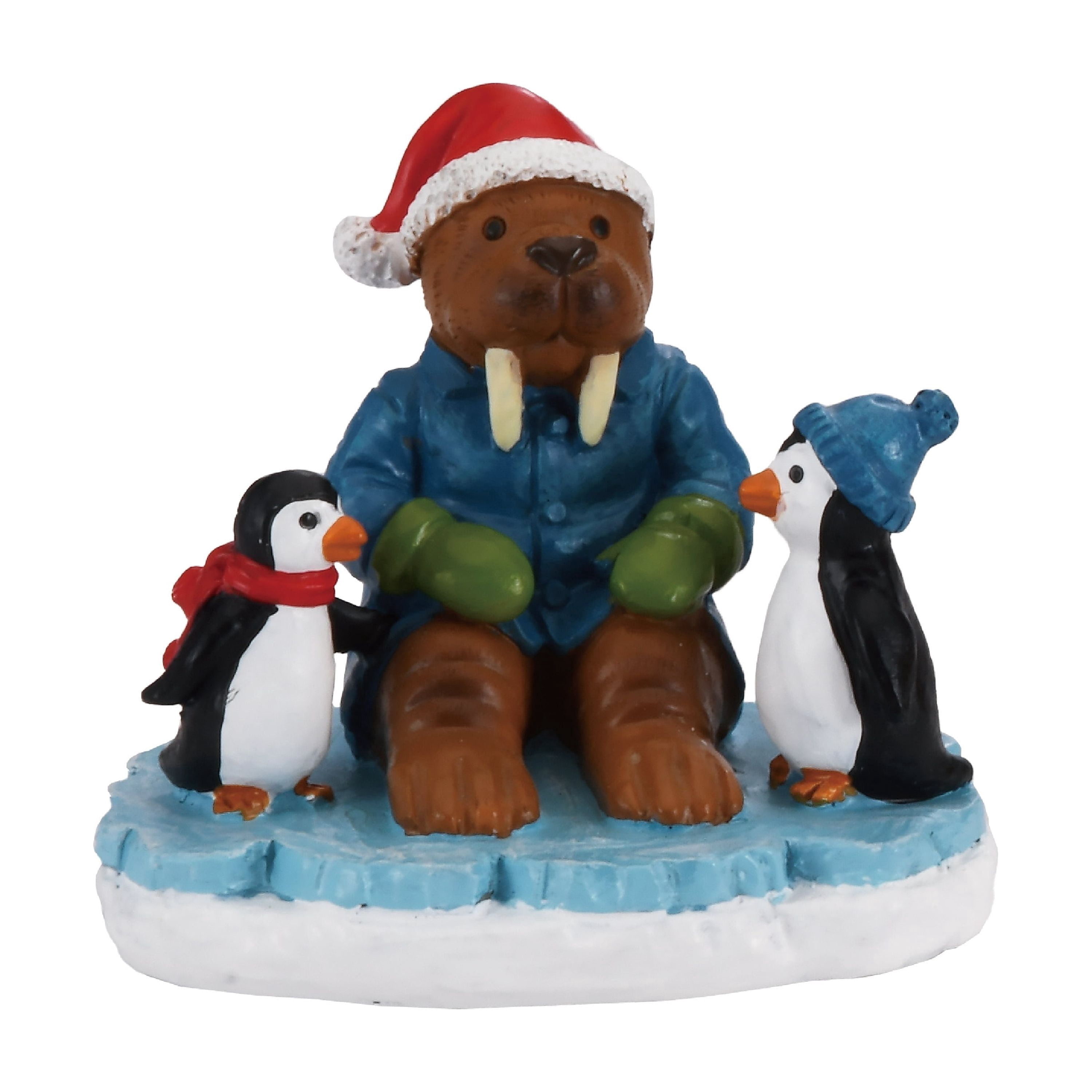 Waddle and Tusk Christmas Village Decorative Figurine, Multicolor, 3", by Holiday Time