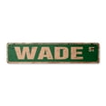 thumbnail image 1 of WADE Vintage Plastic Street Sign Childrens Name Room Sign | Indoor/Outdoor |  18" Wide, 1 of 4