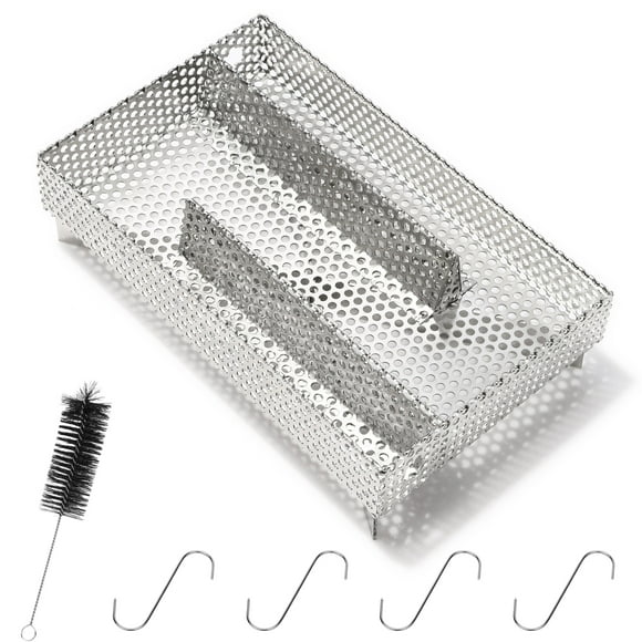 WADEO Pellet Smoker, Cold Smoke Generator with Brush&Hooks for BBQ Grill Hot or Cold Smoking, Ideal for Smoking Meat, Fish, Cheese