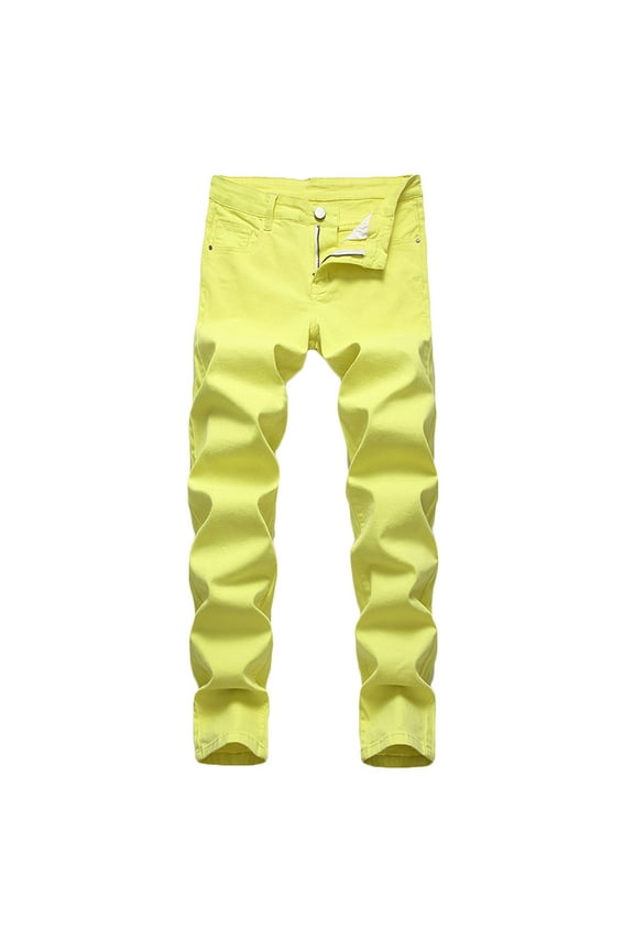 Baggy Jeans Stacked Straight Leg Denim Pants Fashion Hip Hop Streetwear Stretch Mid Waisted Casual Trousers with Pockets