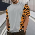 thumbnail image 1 of WAENQINLA Big And Tall Mens T-Shirts Summer Short Sleeve Round Neck Shirts Soft Stylish Leopard Printed Tees Tops,M-4XL, 1 of 5