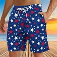 thumbnail image 1 of WAENQINLA Big and Tall Men's Board Shorts Swim Trunks 4th of July American Flag Bathing Suits Quick Dry Elastic Waist Beach Board Shorts, 1 of 4
