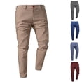 thumbnail image 1 of WAENQINLA Big and Tall Plaid Pants Men Slim Leg Checkered Dress Pant Button Closure Business Casual Bottoms with Pockets XS-3XL, 1 of 9