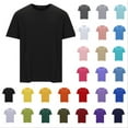 thumbnail image 1 of WAENQINLA Big and Tall Short Sleeve Shirts for Men 2025 New Crew Neck Casual Summer Shirt Loose Fit Solid Color Basic Tees,L-5XL, 1 of 5