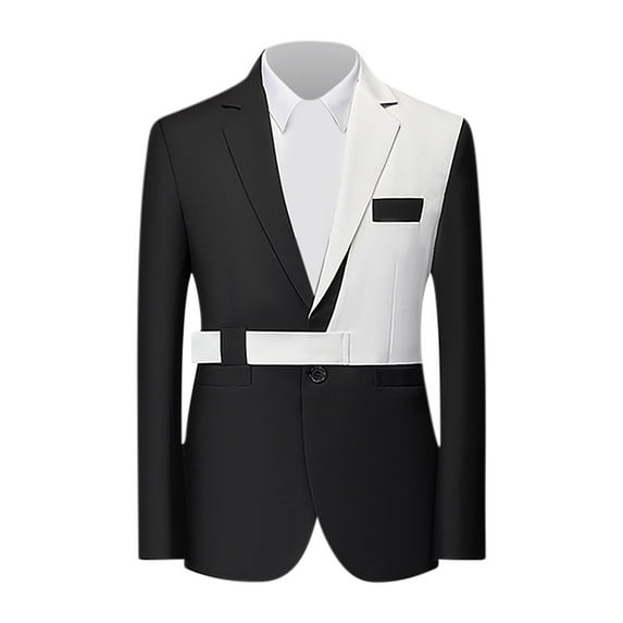 WAENQINLA Blazers for Men Big and Tall Regular Fit Suit Jackets Single Breasted Shawl Lapel Wedding Party Sport Coats