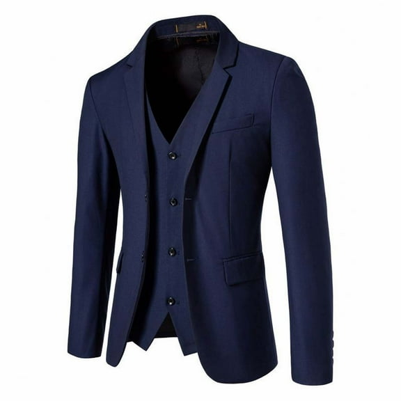WAENQINLA Blazers for Men Big and Tall Slim Fit Suit Jackets Single Breasted Notched Lapel Work Party Sport Coats