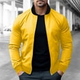 thumbnail image 1 of WAENQINLA Bomber Jacket Men Winter Causal Lightweight Zip Up Cropped Jackets Solid Long Sleeve Windbreaker Coat Jacket with Pockets Fashion Spring Fall Clothes, 1 of 5