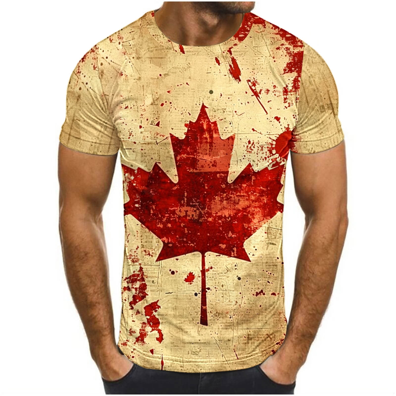 Canada Flag - Sustainably Made Men's Short Sleeve Tee main image 1