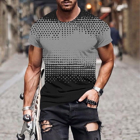 WAENQINLA Gym Shirts Men Graphic Tees Big and Tall Short Sleeve Summer Tops Casual Muscle Crewneck T Shirt for Workout
