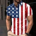 thumbnail image 1 of WAENQINLA Memorial Day Shirts for Men Golf Shirt Casual American Flag Patriotic Golf Shirt 4th of July Independence Day Clothes, 1 of 5