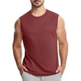 thumbnail image 1 of WAENQINLA Men Sleeveless Tee Big and Tall Cut Off Bodybuilding Gym Tank Tops Comfortable Crewneck Solid Color Basic Shirt, 1 of 3