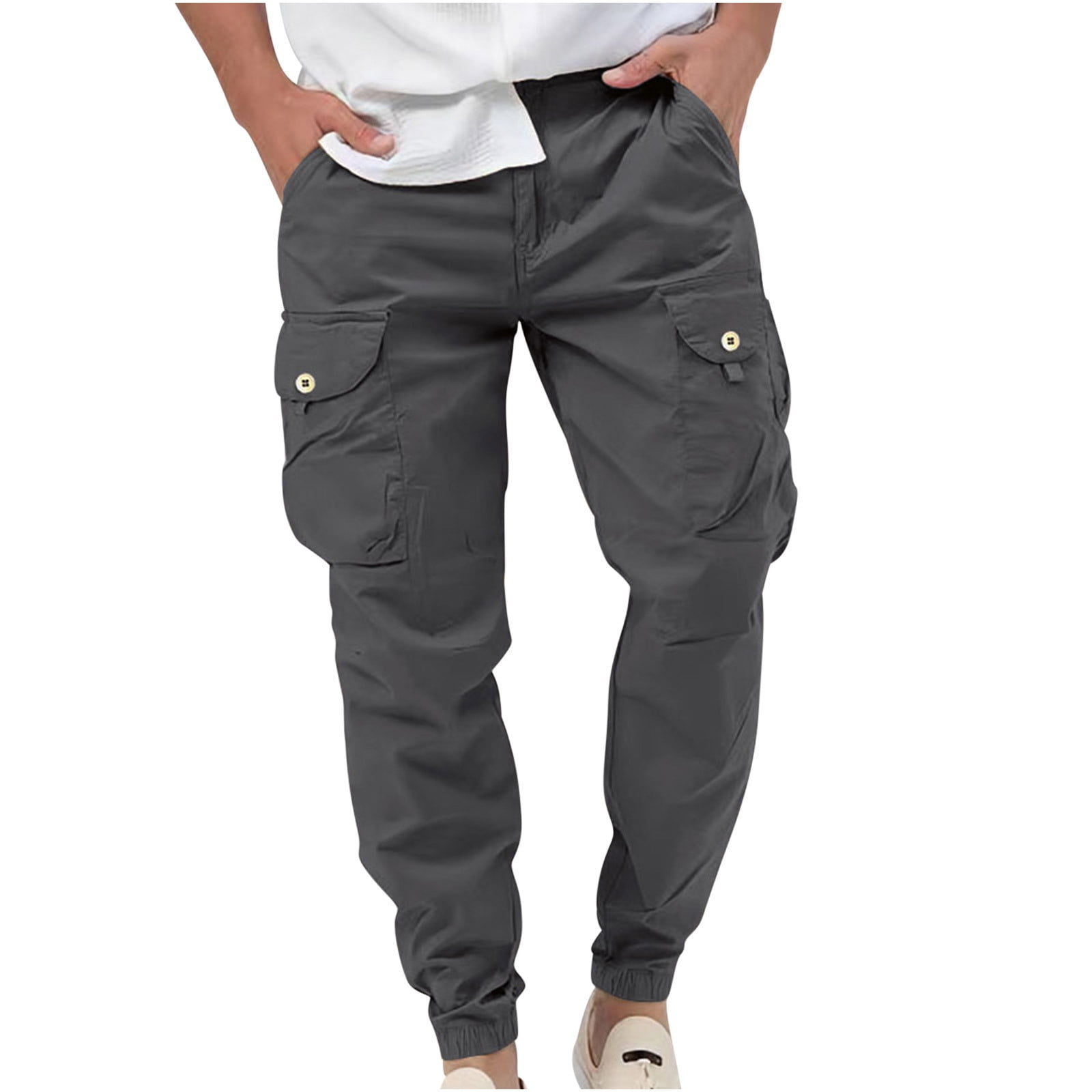 WAENQINLA Men's Cargo Pants Relaxed Fit Work Pants Outdoor Tactical ...